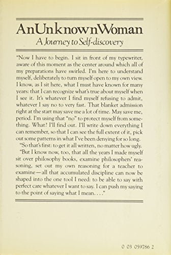 An Unknown Woman: A Journey To Selfdiscovery-used
