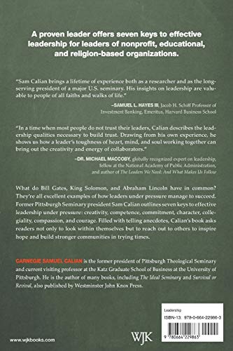 The SpiritDriven Leader: Seven Keys to Succeeding under Pressure,Used