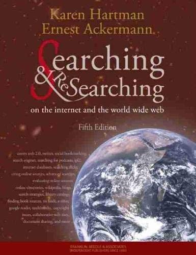 Searching and Researching on the Internet and the World Wide Web, 5th Edition,Used