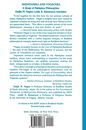 Madhyamika and Yogacara: A Study of Mahayana Philosophies (Suny Series in Buddhist Studies),New
