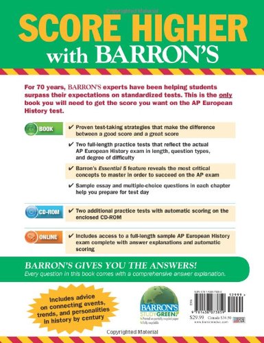 Barron's AP European History,Used