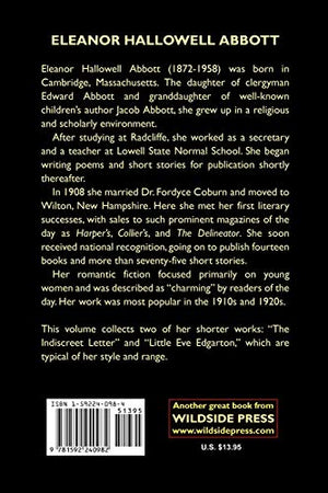The Indiscreet Letter and Little Eve Edgarton,Used