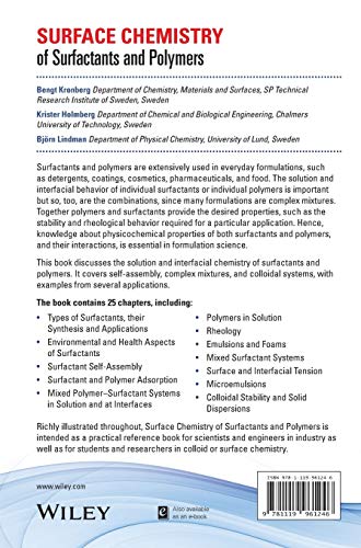 Surface Chemistry of Surfactants and Polymers,Used
