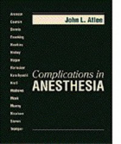 Complications in Anesthesia,New