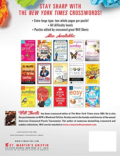 The New York Times LargePrint BrainBoosting Crosswords: 120 LargePrint Puzzles from the Pages of The New York Times,Used