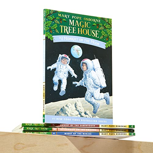 Magic Tree House Boxed Set, Books 58: Night of the Ninjas, Afternoon on the Amazon, Sunset of the Sabertooth, and Midnight on t,Used