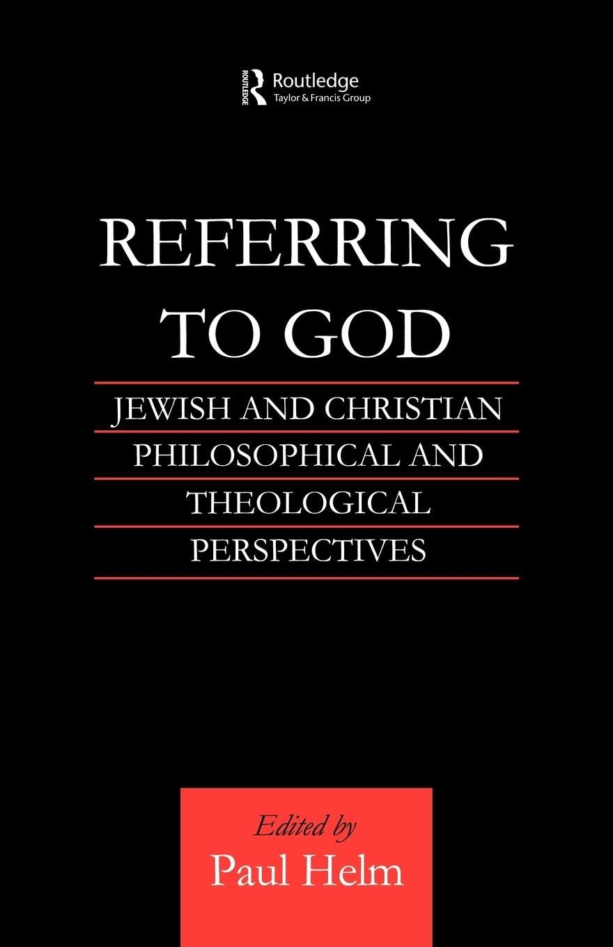 Referring To God (Routledge Jewish Studies Series),Used