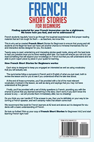French Short Stories for Beginners: 20 Captivating Short Stories to Learn French & Grow Your Vocabulary the Fun Way! (Easy Frenc,Used