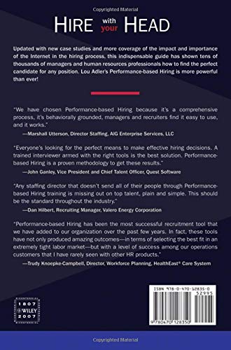 Hire With Your Head: Using Performancebased Hiring To Build Great Teams,New