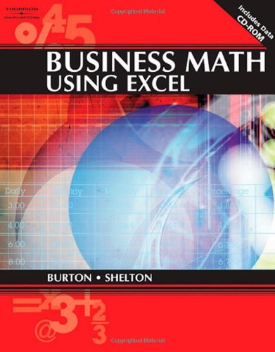 Business Math Using Excel (with CDROM) (Applied Mathematics),Used