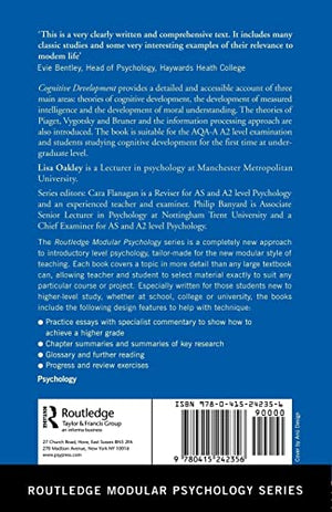 Cognitive Development (Routledge Modular Psychology),New