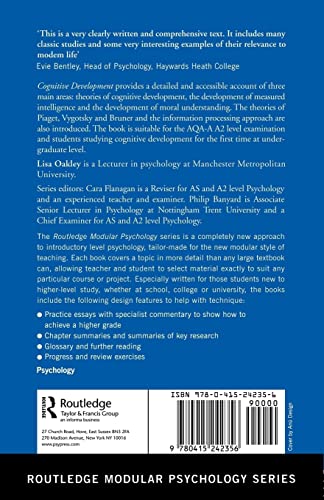 Cognitive Development (Routledge Modular Psychology),New