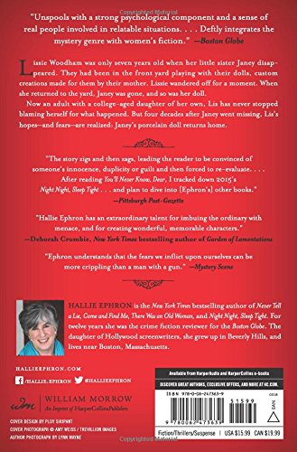 You'll Never Know, Dear: A Novel of Suspense,Used