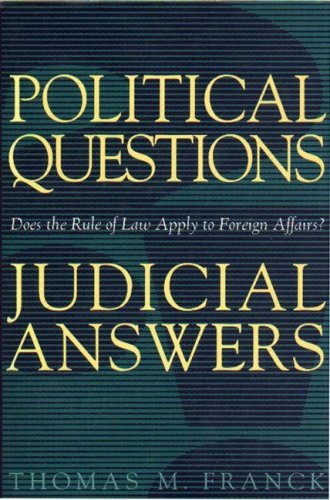 Political Questions Judicial Answers,Used