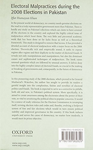 Electoral Malpractices during the 2008 Elections in Pakistan,Used