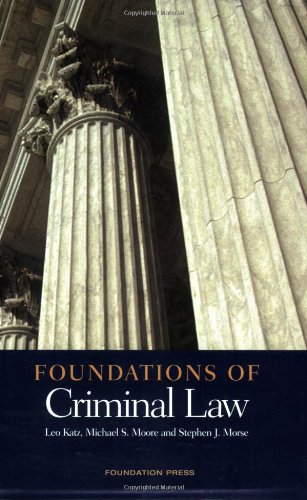 Foundations of Criminal Law (Foundations of Law Series),Used