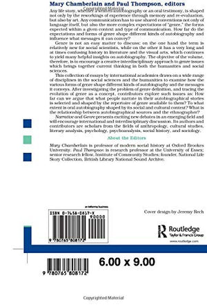 Narrative and Genre: Contexts and Types of Communication (Memory and Narrative),Used