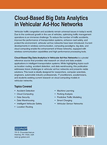 Cloudbased Big Data Analytics in Vehicular Adhoc Networks (Advances in Systems Analysis, Software Engineering, and High Perfor,Used