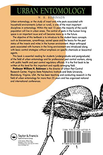 Urban Entomology: Insect and Mite Pests in the Human Environment,Used