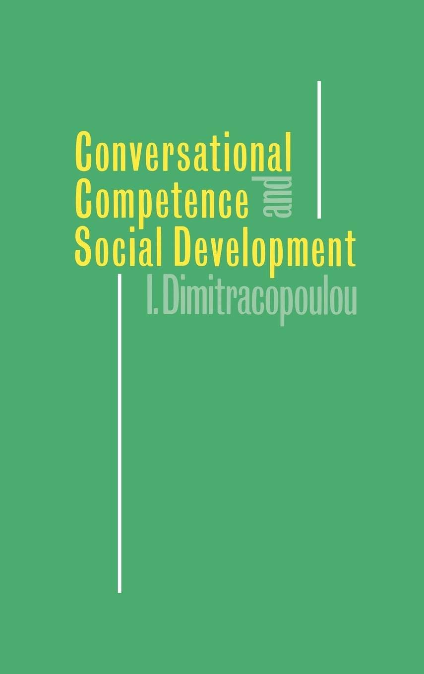 Conversational Competence And Social Development