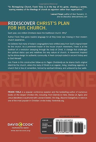 Reimagining Church: Pursuing the Dream of Organic Christianity,Used