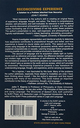 Reconceiving Experience: A Solution to a Problem Inherited from Descartes (SUNY SERIES IN PHILOSOPHY),Used