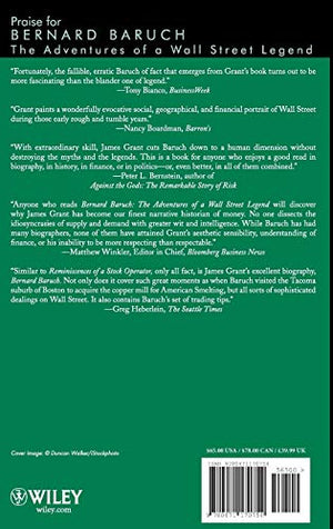 Bernard M. Baruch: The Adventures Of A Wall Street Legend,Used