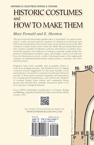 Historic Costumes And How To Make Them (Dover Fashion And Costumes)