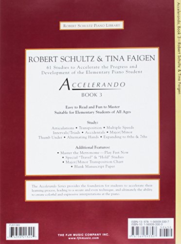 Accelerando, Book 3 (Robert Schultz Piano Library, 3),Used