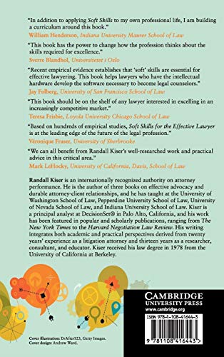 Soft Skills for the Effective Lawyer,Used