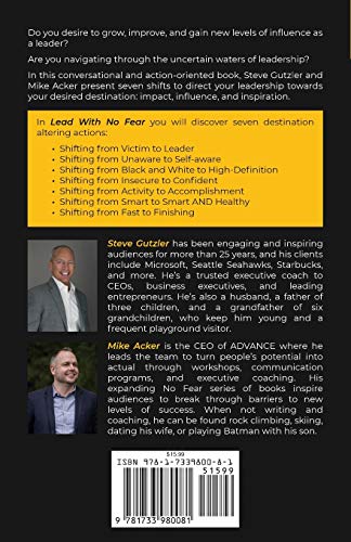 Lead With No Fear: Your 90day leader shift from worry, insecurity, and selfdoubt to inspiration, clarity, and confidence,Used