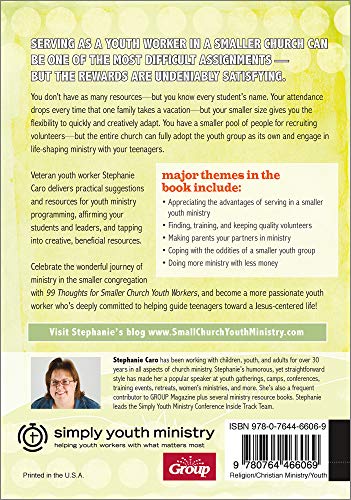 99 Thoughts for Smaller Church Youth Workers: Doing More With Less,Used