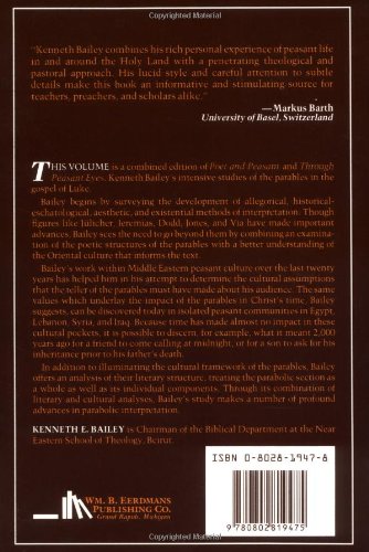 Poet and Peasant and Through Peasant Eyes: A LiteraryCultural Approach to the Parables in Luke (Combined edition),New