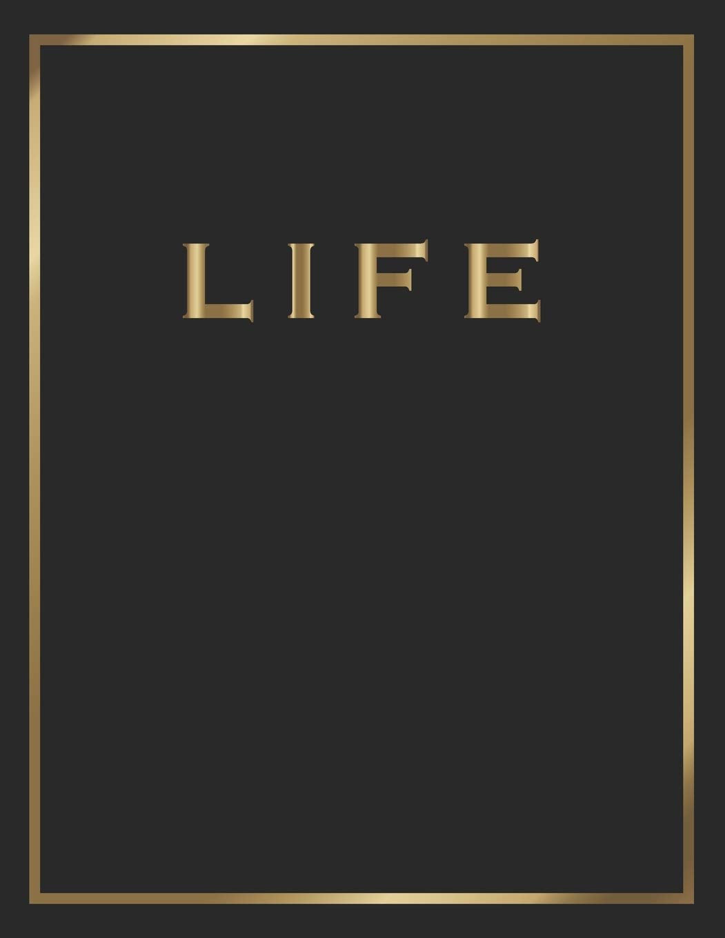 Life: Gold and Black Decorative Book  Perfect for Coffee Tables, End Tables, Bookshelves, Interior Design & Home Staging Add Boo,Used