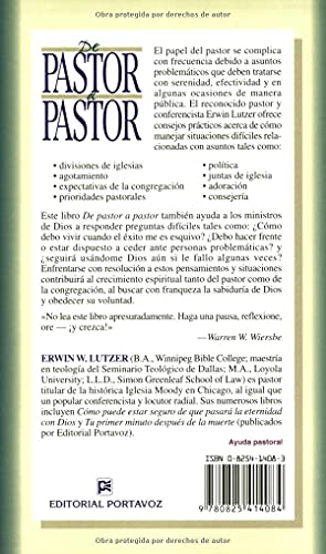 De pastor a pastor (Spanish Edition),Used