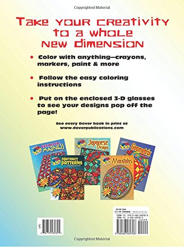 3D Coloring BookGeoscapes (Dover 3D Coloring Book),Used