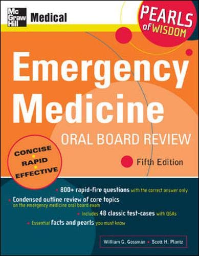 Emergency Medicine Oral Board Review: Pearls of Wisdom, Fifth Edition,Used