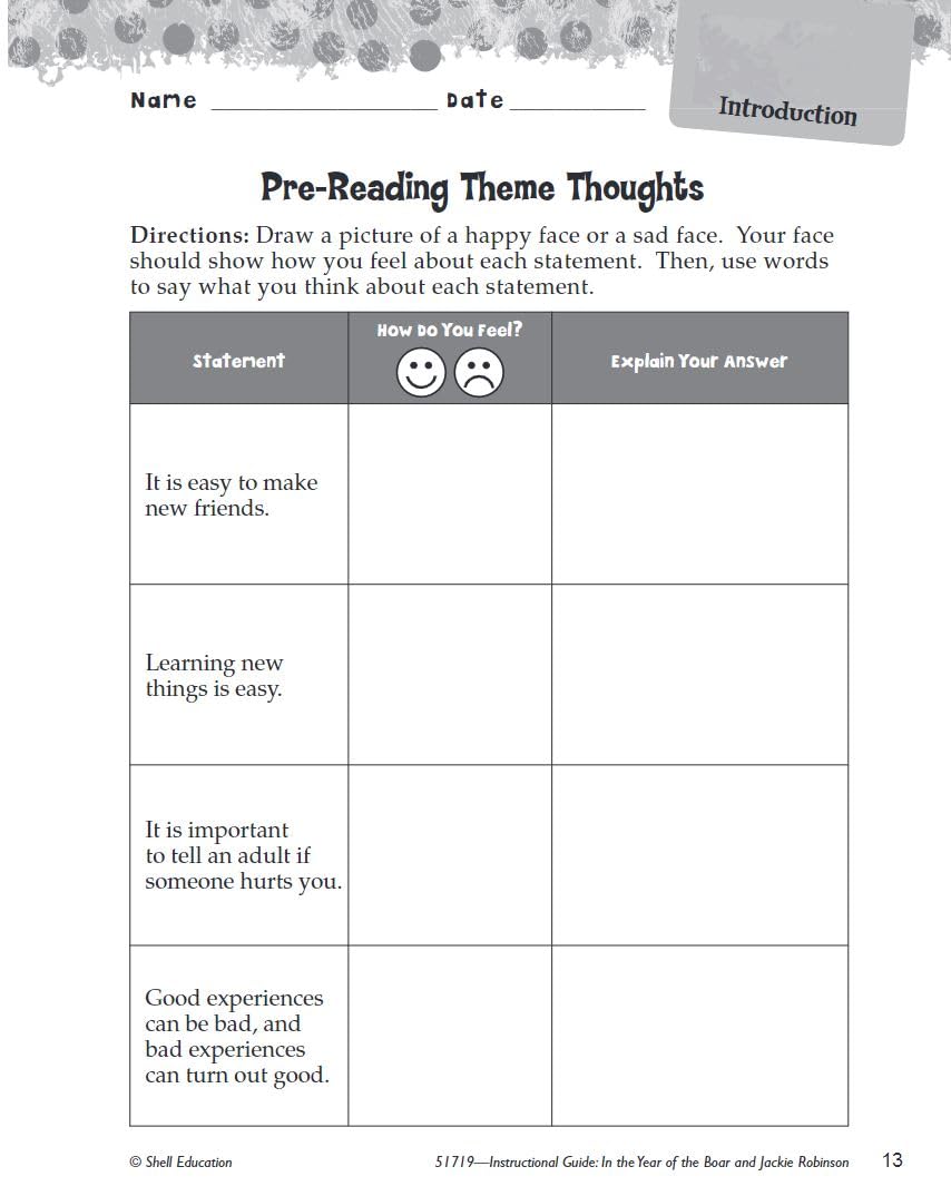 In the Year of the Boar and Jackie Robinson: An Instructional Guide for Literature  Novel Study Guide for Literature with Close,Used