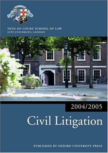 Civil Litigation 2004/2005 (Blackstone Bar Manual),Used