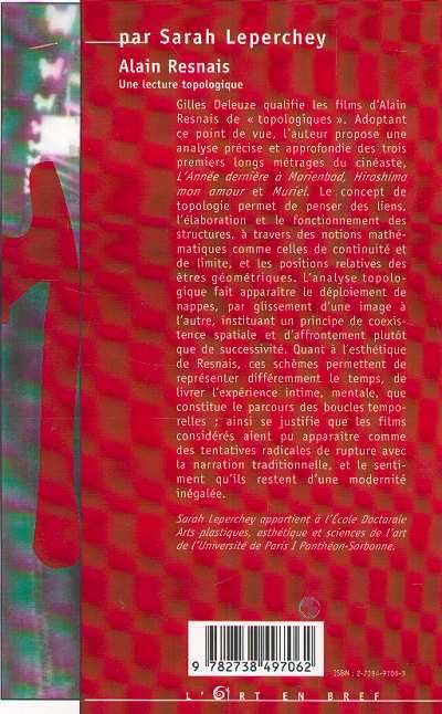 Alain Resnais : une lecture topologique (French Edition),Used
