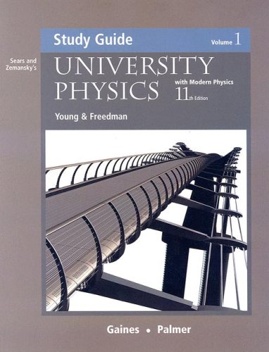 University Physics with Modern Physics: Study Guide Vol.1,Used