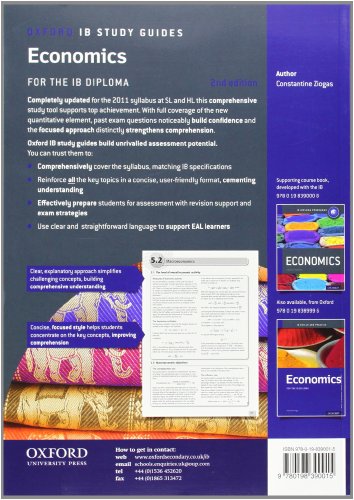 IB Economics 2nd Edition: Study Guide: Oxford IB Diploma Program (International Baccalaureate),Used
