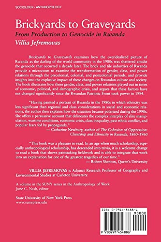 Brickyards To Graveyards:From Production To Genocide In Rwanda (S.U.N.Y. Series In Anthropology Of Work)