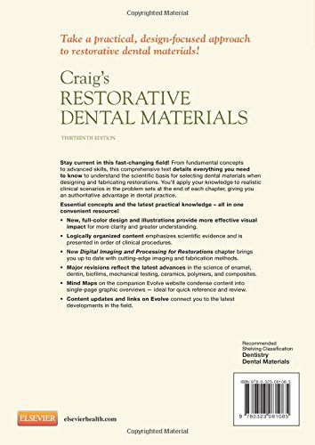Craig'S Restorative Dental Materials, 13E (Dental Materials (Dental Materials: Properties & Manipulation (Craig))