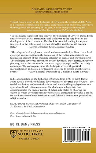 Lordship, Reform, and the Development of Civil Society in Medieval Italy: The Bishopric Of Orvieto, 11001250 (Publications in M,New