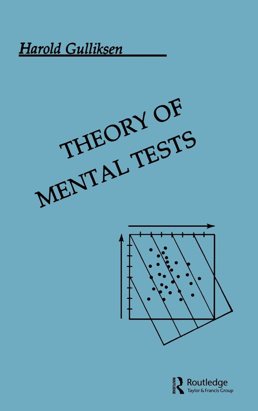 Theory Of Mental Tests,Used