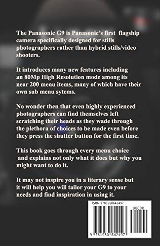 The Panasonic G9 Menu System Simplified,Used