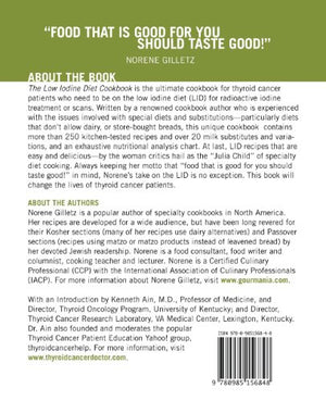 The Low Iodine Diet Cookbook: Easy and Delicious Recipes and Tips for Thyroid Cancer Patients,Used