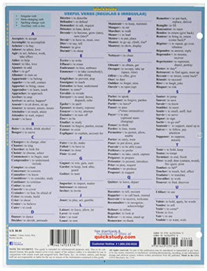 French Verbs (Quick Study Academic),Used