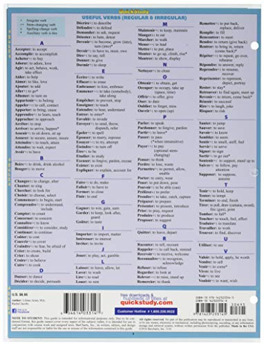 French Verbs (Quick Study Academic),Used
